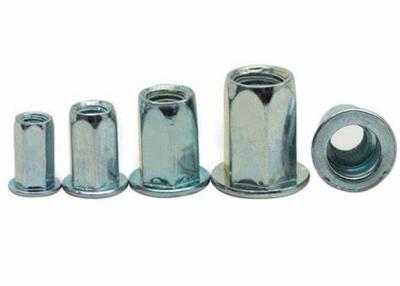 China M12 Grade 10.9 12.9 Hex Hexagon Flat Head Blind Rivet Nut Galvanized for sale