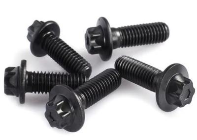 China M5 M7 M12 Carbon Steel Mild Steel 12 Point Flange Head Bolt A193 B7 B8 Black Oxide for sale