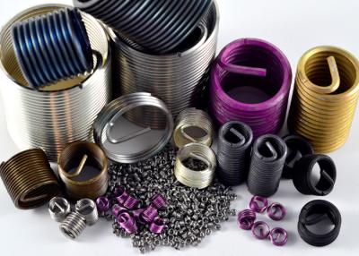 China Yellow purple Carbon  steel Wire Thread Insert  Customized Anodizing finishing M6 M8 Te koop