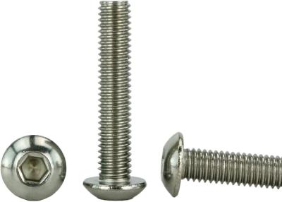 Chine SS304 SS316 SS316L Stainless Steel Hexagon Socket Button Head Machine Screw ISO 7380 à vendre