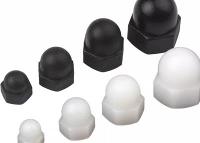 China M5 M6 M8 PA66 Plastic Nylon Hexagon Hex Domed Cap Nut Black White Color DIN1587 for sale