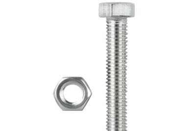 China 1/4 3/8 Acero inoxidable Hex Bolt Nut Washer A2-70 SUS304 para fijación en las industrias químicas marinas en venta