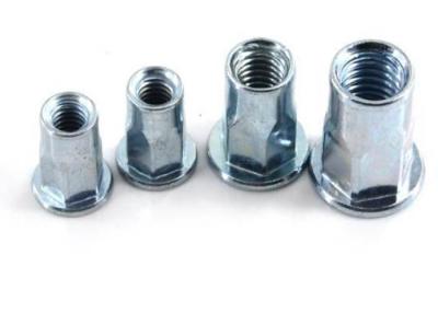 Chine ASTM B7 M6 Semi Hex Countersunk Round Small Head Rivet Nut Zinc bleu avec finition de passivation et certification ROHS à vendre