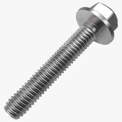 China M20 M24 Metal Flange Bolt Galvaniseerd Staal Nickel Plating Hex Head Flange Bolt DIN6921 Te koop