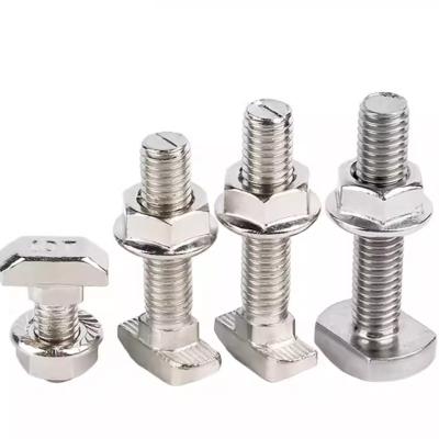 China M12 M16 Hamer Head T Bolt Aluminium geanodiseerd 6061 7075 Met Noot Washer Aluminium Te koop