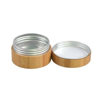 China Eco-friendly 15ml - 500ml Multi-capacity Hot Selling Customizable Bamboo Jars With Aluminum Inner For Cream Containers for sale