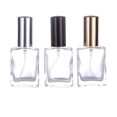 China Factory Price Cosmetic Perfume Container Custom Color 10ml 15ml 50ml 100ml Empty Glass Square Spray Bottle for sale