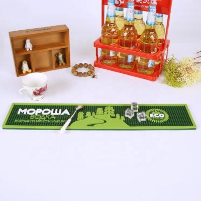 China Sustainable Anti Slip Personalized Custom PVC Bar Accessories Beer Bar Mat With Logo for sale