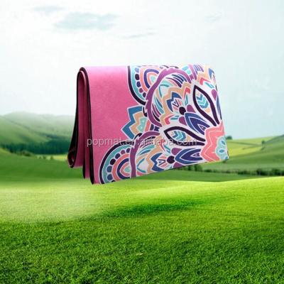 China Factory Price Anti-Slip Custom Digital Printing Natural Rubber Eco Yoga Mat With Bag for sale