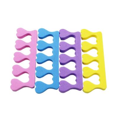 China Aokitec 5 Heart Shape Manicure Pedicure Care Washable Disposable Nail Art Tools Soft EVA Foam Finger Toe Separator for sale