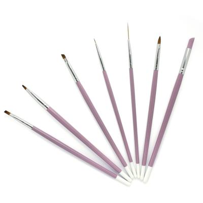 China Multifunctional Nylon UV Nail Art Design Liner Brush Gel Set Aokitec Durable Wholesale Goods for sale