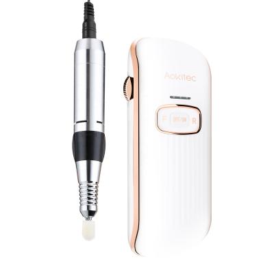 China Stainless steel pen electric professional mini shape maquina rechargeable electric portable nail drill 35000 rpm for sale