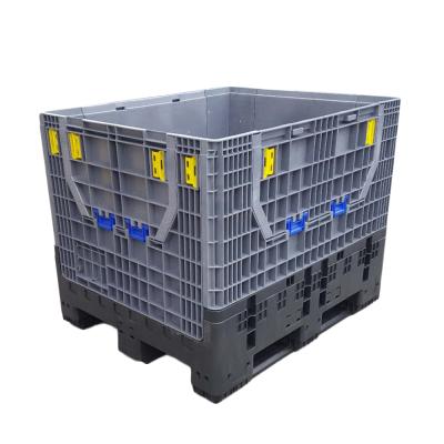 China collapsible plastic pallet box container 1200L for sale