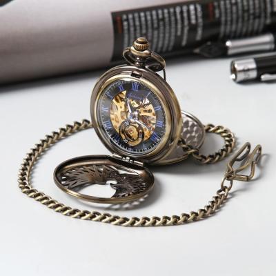 China GOHUOS Modern Luxury Hand Winding Mechanical Pocket Watches For Men's Private Label Mechanical Watch for sale