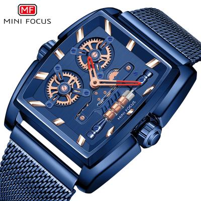 China FOYER Automatic Top Brand Date Design Luxury Men's Quartz Wrist Watch Stainless Steel Mesh Belt 30m Waterproof Watches for Men for sale