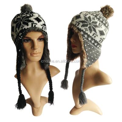 China New popular lady winter wholesale new kint hat acrylic factory verified for sale