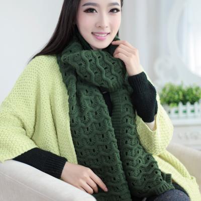 China Specialized soft china scarf factory knitted women scarves fashion simple winter acrylic warm knitting scarf for sale