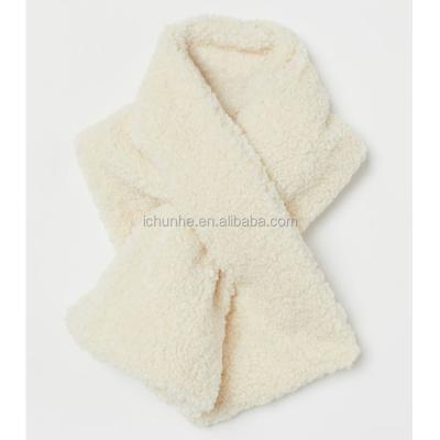 China Chunky Thick Snood Plush Infinity Warmer Plush Teddy Bear Sherpa Neck Scarf Fleece Berber Polyester Cool Scarves for sale