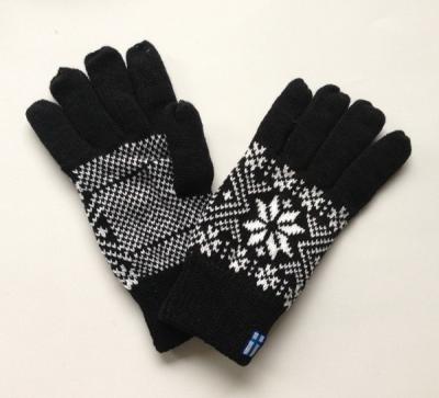 China Jacquard wool glove for sale