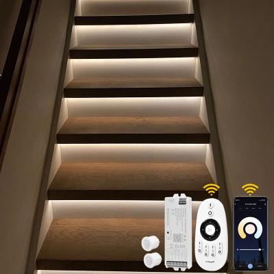 China Modern Steps 4000K 0.5M Stair Motion Sensor Light Strip 14-16 Bright White Plug and Play for sale