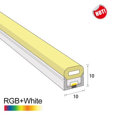 China Hotel 10x10mm RGBW Neon Top View LED Cable for sale