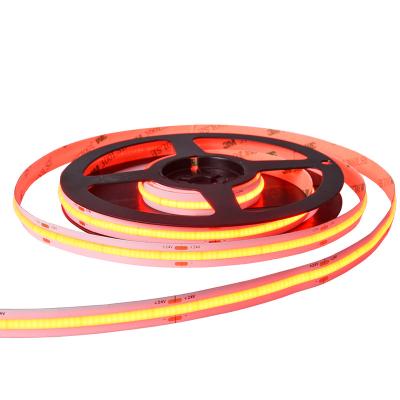 China Residential Waterproof Led Strip 10W 15W/m COB Strip 12V DC24V High Red Light FOB Light FOB Lumen RGB Red Color for sale