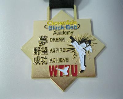 China Zinc alloy WTTU black-belt academy medal for sale