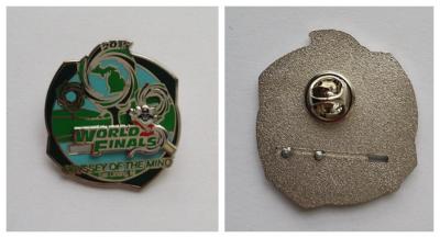 China Nickel plated soft-enamel badge for sale