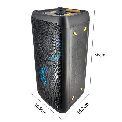 China None Double 8 Inch Portable Cart Speaker Outdoor Karaoke Speaker For Outdoor Parties Street Singing for sale