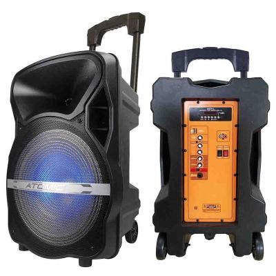 China Radio 15 Inch Lighting-Support-MIC-Battery Operated Portable Bocina Speaking Speakers 100W Karaoke Sets TWS Speaker LED Party for sale