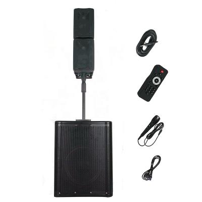 China 800W 10i Wireless Professional Karaoke Column BT TWS PA LED Speaker System Portable Part Powered Wireless Audio