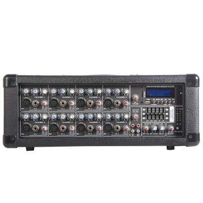 China Music Reverb Echo Stage Effect FM BT TWS Club 8 Channel Powered Karaoke Processor Studio Master Mixer Sound DJ System for sale