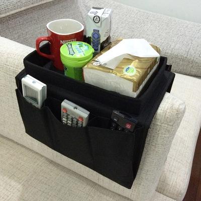 China Wholesale Home Folding Remote Control Hanging Bag Cheap Sofa Storage Bag Sofa Armrest for sale