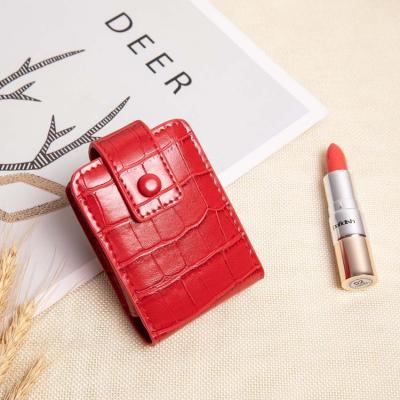 China Cheap Women's RFID Wallet RFID Blocking Short Mini Cosmetic Bag Mirror Lipstick Case Phone Coin Bag Wallet Clutch Crocodile Pattern for sale