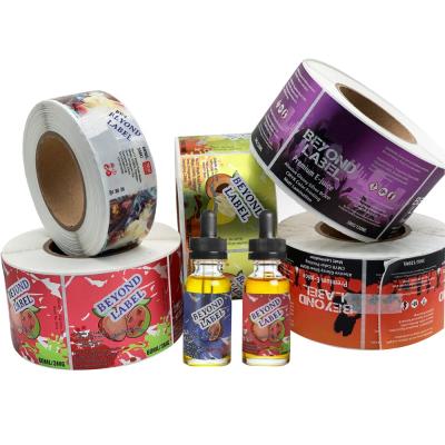 China Waterproof Custom Logo Printed Full Color Assorted Oil Resistant Stickers Label In A Rolls Waterproof for sale