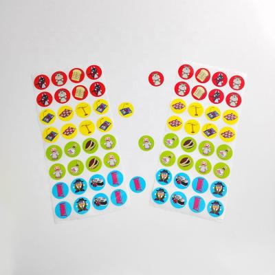 China UV Resistant Custom Design Printing Vinyl Dot Stickers For Kids for sale