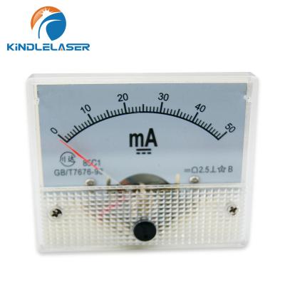 China Machinery Repair Shops 30mA Analog Current Ammeter Panel Meter HUA 85C1 DC 0-30mA For CO2 Laser Engraving Cutting Machine for sale