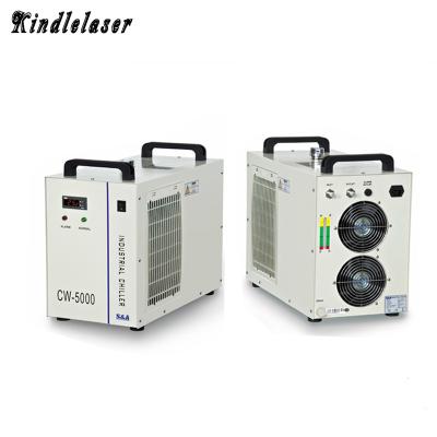 China Building Material Shops Industrial CW3000 Water Chiller 110V/220V For CO2 Laser Engraving Cutting Machine Cooling 60W 80W Laser Tube for sale