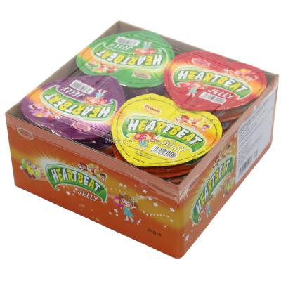 China Natural Heart Shape Jelly Mixed Fruit Shape 10 In 1 Cube Jelly for sale