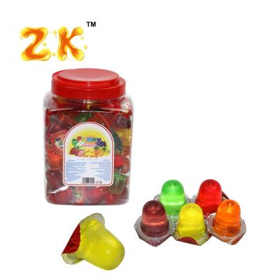 China Full Size OEM Hot Selling Mixed Cup Mini Fruit Jelly In Jar for sale