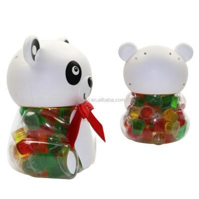 China 16g Normal Mini Fruit Jelly Cup Jelly in Panda Shape Jar for sale