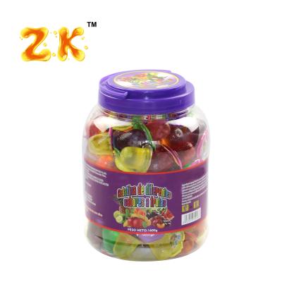 China New Normal Item In Round Fruit Gelatina Jello Jars for sale