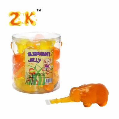 China Elephant Shape Natural Jelly, Fruit Jelly In Jar for sale