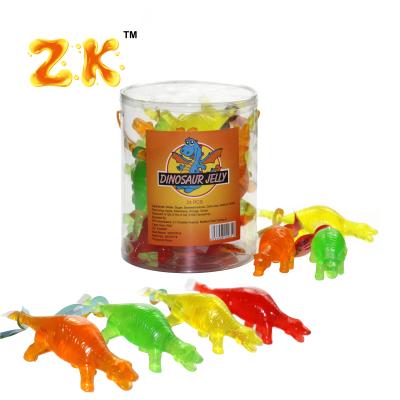 China Dinosaur Natural Shape Flavor Fruity Fruit Jelly In Jar for sale