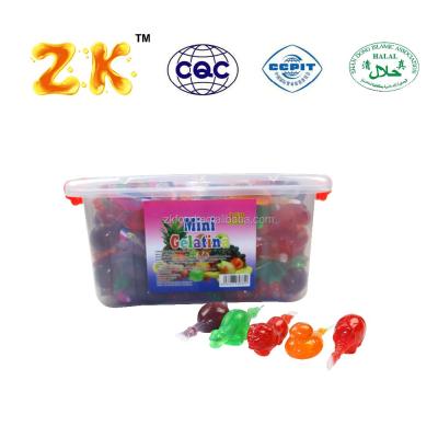 China New Item 35g Normal Assorted Mini Fruit Flavor Mini Animal To Form Fruit Jelly In Bottle for sale