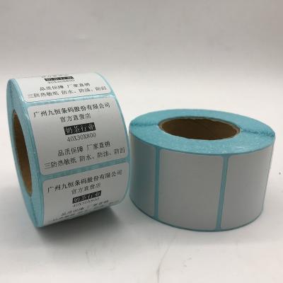 China Custom Barcode Jiuheng Sticker Labels Thermal Paper Roll for sale