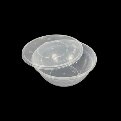 China Wholesale 1000ml Microwave Disposable Disposable Plastic Clear Noodle Soup Bowl Takeaway for sale