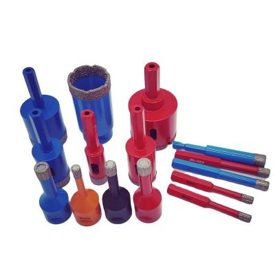 China Core Drilling Machine Diamond Core Drill Bits Vacuum Brazed Core Drill For Ceramic Granite Marble Tiles for sale