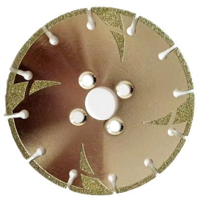 China High Efficiency Steel Stone Plated Diamond Cutting Blade for sale