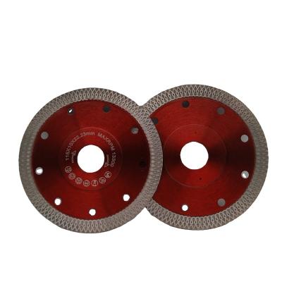 China Granite Hot Press Sintered Turbo-Mesh Blade Diamond Saw Porcelain Tile Cutting Blade for sale